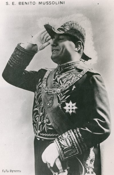 Benito Mussolini (1883-1945) 1930s by Italian Photographer